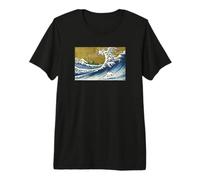 Mens Womens Girls Surfing A Wave Jack Russell Terrier Lover Premium T-Shirt