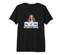 Mens Womens Kids Elements of Happiness Basset Hound Lover Premium T-Shirt