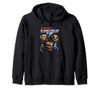 Mens Womens Retro 80s Heavy Metal Rock Band Abraham Lincoln Kapuzenjacke