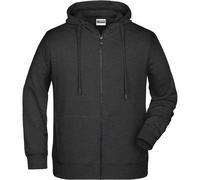 Men's Zip Hoody | black-heather | M