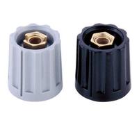 Mentor 331.6 331.6 Drehknopf mit Zeiger Schwarz (Ø x H) 15 mm x 14 mm 1 St.