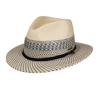 Meola Twotone Traveller Strohhut by Stetson natur-blau S (54-55 cm)
