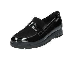 Mephisto CARIMA VERNIS FRIPE 1014N/V.P 12200 BLACK für Damen, schwarz, Größe 40 EU / 6,5 UK