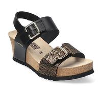 Mephisto Damen Lissandra Smooth Printed Leather Black Sandalen 40 EU