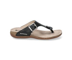 MEPHISTO Damenschuhe Klassische Pantoletten BLACK BLACK - Gr. - 37