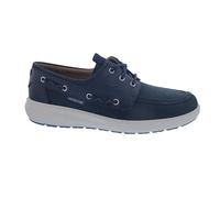 Mephisto Jozio Halbschuh, Nubuk- / Glattleder kombi., Deep Blue, Wechselfußbett Blau Gr. 46