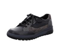 Mephisto Paco Black (schwarz) - Bequemschuh - Herrenschuhe Sneaker / Schnürschuh, Schwarz, leder für Herren, schwarz, Gr. 41 ½ EU / 7,5 UK