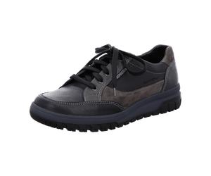 Mephisto Paco Black (schwarz) - Bequemschuh - Herrenschuhe Sneaker / Schnürschuh, Schwarz, leder für Herren, schwarz, Größe 45 EU / 10 UK