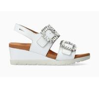 Mephisto - Verschluss SANDALEN YSABEL SPARK SCHWARZ aus Leder - Absatzhöhe Klettverschluss - 3 cm