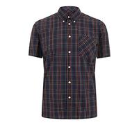Merc Herren Mack, Shirt, Short Sleeve Hemd, Blau (Navy), L