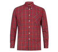 Merc of London Herren Business Hemd, Gr. Large, rot (Stewart Red)
