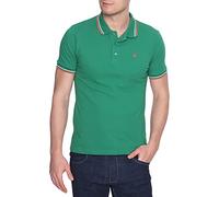 Merc of London Herren Card - Polo - Uni - kurzärmlig - Gr. X-Small, Vert (Bright Green)