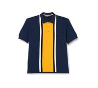 Merc of London Herren Derrick Poloshirt Sweater, Dunkelblau, Medium