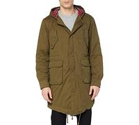Merc of London Herren, Mantel, Tobias, Grün (Combat Green), XL