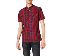 Merc Herren Mack, Shirt, Short Sleeve Hemd, Rot (Stewart Red), XL
