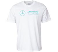 adidas Herren Mercedes - AMG Petronas Formula ONE Team DNA Graphic Tee Men, White/semi Mint Rush, L