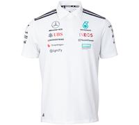 adidas Mercedes-AMG Petronas Formel 1 Team Poloshirt Herren JW0586 - white melange/black M