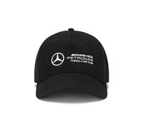 MERCEDES AMG PETRONAS F1 Kinder Kappe mit 3D-Teamlogo-Ausführung - Schwarz - Einheitsgröße