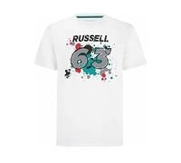 MERCEDES AMG PETRONAS Formula One Team - Offizielle Formel 1 Merchandise Kollektion- George Russell #63 T-Shirt - Weiß - Größe: L