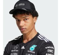 adidas Unisex Mercedes - AMG Petronas Formula ONE Team Snapback Logo Trucker Cap, Black/White, M