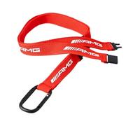 Mercedes-Benz AMG Lanyard mit Karabiner rot Polyester Click-Lock-Verschluss B66959266