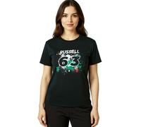 Mercedes-Benz AMG Petronas F1 George Damen T-Shirt mit George Russel Schriftzug 63 Baumwoll-Shirt 701220867 001 Schwarz XS