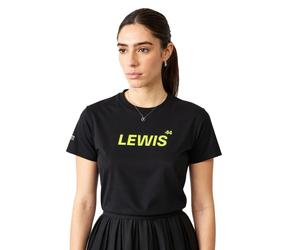 Mercedes-Benz AMG Petronas F1 MAPF Damen T-Shirt Lewis Hamilton Baumwoll-Shirt Kurzarm-Shirt 701227127 001 Schwarz L