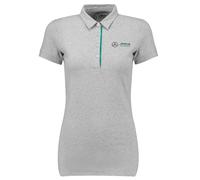 Mercedes-Benz AMG Petronas F1 MAPF1 Classic-Polo Damen Baumwoll-Shirt Polo-Shirt mit Team-Logos Kurzarm-Shirt 141181027 150 Grau XXS