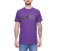 Mercedes-Benz AMG Petronas F1 MAPF1 FW Logo Herren Baumwoll-Shirt mit "LH 44" Schriftzug Rundhals-Shirt 701222304 002 Violett/Schwarz/Grau XS