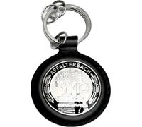 Mercedes-Benz AMG Schlüsselanhänger Affalterbach schwarz silber Edelstahl Leder