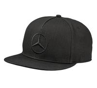 Mercedes-Benz Flat Brim Cap schwarz Baumwolle (Bio)