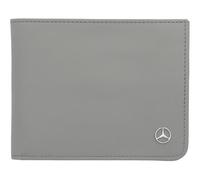Mercedes-Benz Geldbörse Fahrzeugleder Portemmonaie Silbergrau Rindleder RFID-Schutz