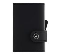 Mercedes-Benz Mini-Geldbörse Fahrzeugleder schwarz Rindleder