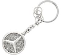 Mercedes-Benz Schlüsselanhänger silber Edelstahl Kristallglas poliert St.Tropez