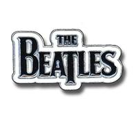 Merch-the Beatles - Large Drop T Logo Pin Badge (Black)