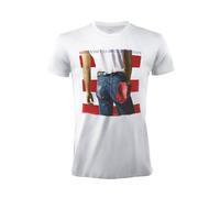 Merch Traffic Bruce Springsteen Born in USA Offizielles T-Shirt Rock weiß Baumwolle Unisex Erwachsene (L)