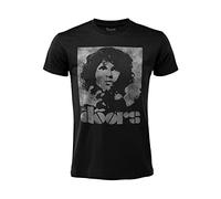 Merch Traffic T-Shirt The Doors Jim Morrison Druck Vorderseite. Schwarz Unisex Erwachsene Jungen, Nero, M