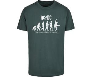 Merchcode ACDC Evolution Of Rock T-Shirt MP5011714 Bottlegreen-XS