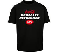 Merchcode Coca Cola Refreshed Oversize Tee MC1054 Black-XS