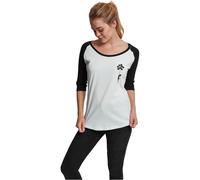 Mister Tee Curvy Damen T-Shirt 'Banksy Balloons' schwarz / weiß, Größe XL, 4190937 Schwarz / Weiß XL