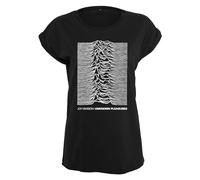 MERCHCODE Damen Ladies Joy Division Unknown Pleasures T-shirt T Shirt, Schwarz, L EU