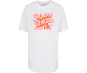 Merchcode Damen Ladies Summer Good Vibes Only Oversized Boyfriend Tee MP5012081