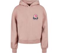 Kapuzensweatshirt MERCHCODE "Merchcode Ladies Sunset Charm Oversized Hoody", Damen, Gr. XXL, duskrose, 100% Baumwolle, bedruckt, Sweatshirts (98605939-XXL) duskrose