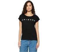 MERCHCODE Damen Friends Logo T shirt, Schwarz, S EU