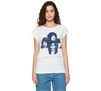 MERCHCODE Damen Mc787-ladies Kings of Leon Silhouette Tee T-Shirt, Weiß, S EU