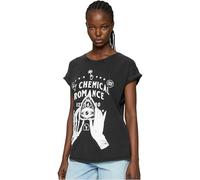 MERCHCODE Damen Mc870-ladies My Chemical Romance Skeleton Tee T-Shirt, Schwarz, S EU