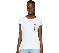 Merchcode Ladies Girl Floating Away T-Shirt in Gr. L in Weiß