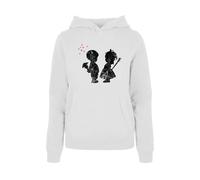 Merchcode Damen Mp0000365-ladies Girl with Stick Hoody Sweatshirt, Weiß, XXL EU