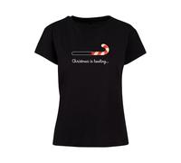 Merchcode Damen Mp0004999-ladies Christmas Loading Box Tee T-Shirt, Schwarz, S EU