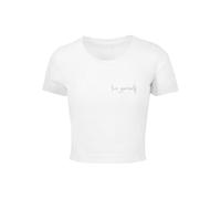 MERCHCODE Damen Mp0007098-ladies Love Yourself Cropped Tee T-Shirt (1er Pack)